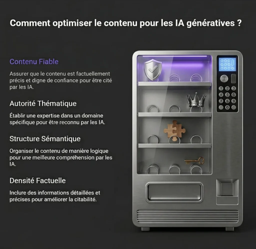 Les IA génératives ne « cherchent » pas vos sources. Elles les reconstituent. C’est une nuance qui change absolument tout dans la façon dont vous devez penser votre contenu en 2026. Quand ChatGPT, Perplexity ou Gemini génèrent une réponse, ils ne font pas un appel à Google en temps réel pour trouver le meilleur article.