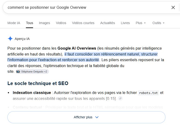 Capture Google Aperçu IA : conseils pour se positionner dans Google AI Overview