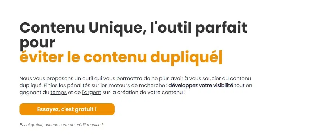 intégration d'un outil d'enchainement de prompt chez contenu-unique.fr